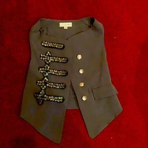 Crystal adorned open vest junior size Small